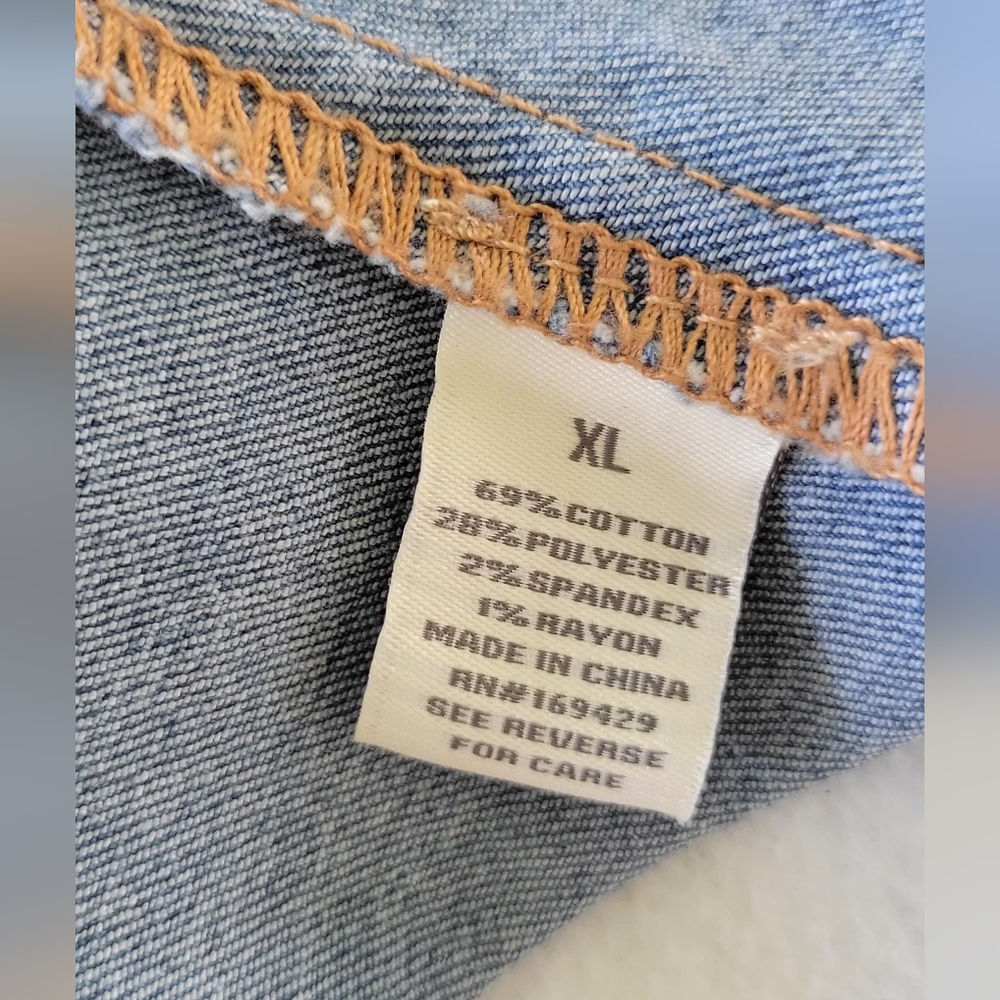 Project rebel denim obsessed mini skirt In Blue Size XL - Picture 7 of 8